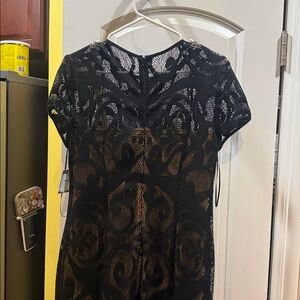 Taylor Black Lace Maxi Dress